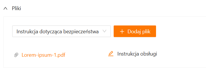 Zaimportowane pliki na karcie oferty