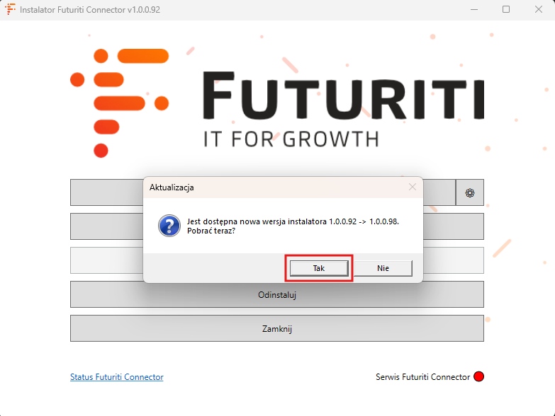 Komunikat o dostępnej aktualizacji Futuriti Connectora dla Subiekt GT